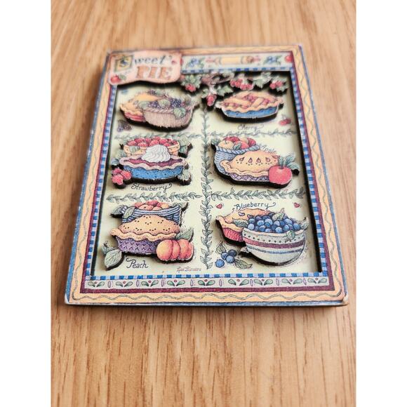 Sweet As Pie 3D Magnet by R.A. Lang Card Co Farmhouse Kitchen Wall Decor Canada - Picture 4 of 7
